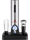 6-in-1 Electric Wine Bottle Opener Set with Foil Cutter