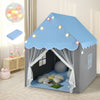 Kids Playhouse Tent with Colorful Star Lights and Mat-Blue - Gallery View 1 of 12