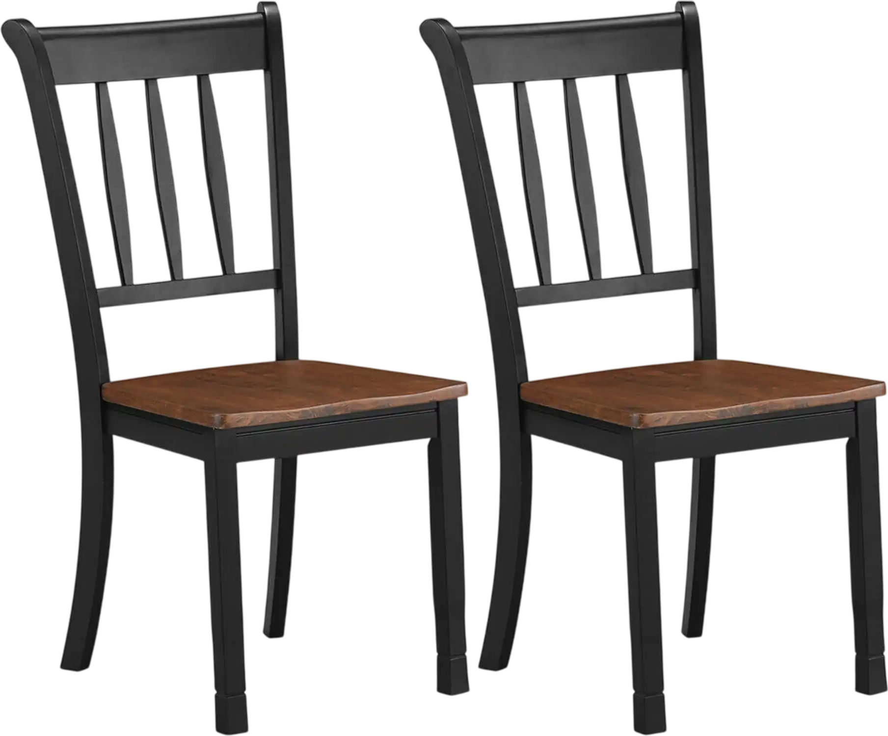 Costway 2-Pc Whitesburg Spindle Back Wood Dining Chairs 67819342 New