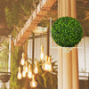 Artificial boxwood topiary ball, 15.7 inches, eco-friendly PE leaves, ideal for indoor and outdoor decoration.