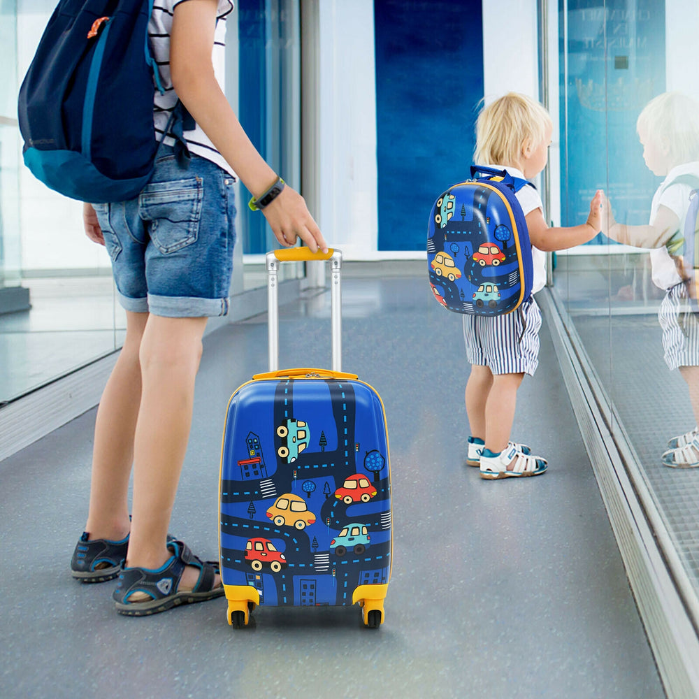 2 Pieces Kids Luggage Set with Backpack and Suitcase for Travel - Gallery View 1 of 11