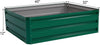 40" x 32" green metal raised garden bed for planting vegetables and flowers, durable, low-maintenance, and easy to.
