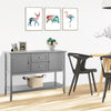 Wooden Sideboard Buffet Console Table  with Drawers and Storage-Gray - Gallery View 1 of 10