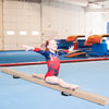 7 Feet Folding Portable Floor Balance Beam with Handles for Gymnasts-Brown - Gallery View 1 of 9