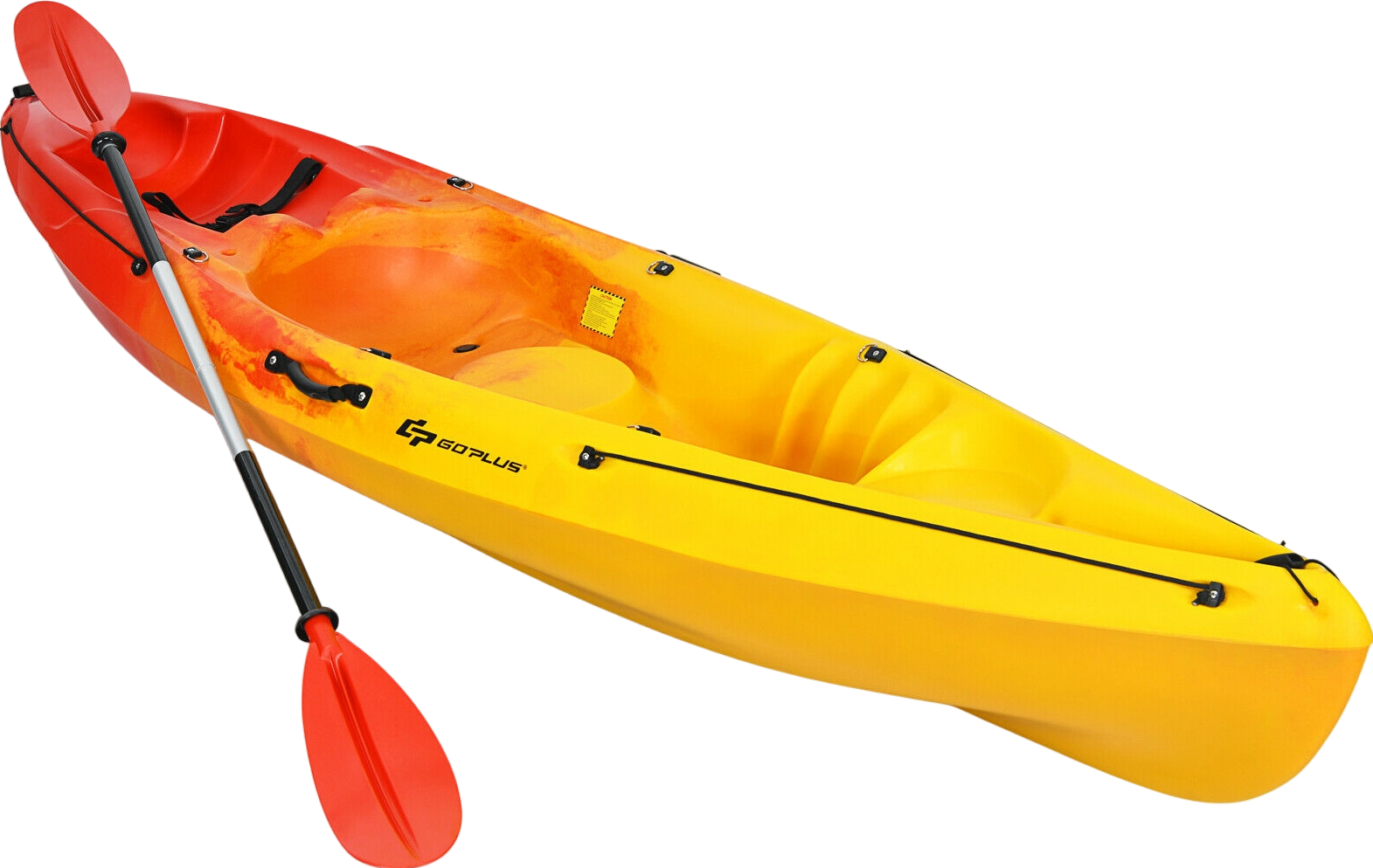 Costway Sit-on-Top Kayak Single Seat with Detachable Paddle New
