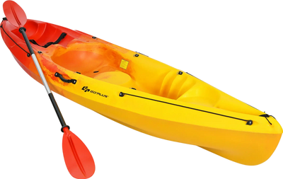 Costway Sit-on-Top Kayak Single Seat with Detachable Paddle New