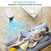 3-in-1 portable evaporative air cooler in white with 60° wide oscillation, ideal for home or office use.
