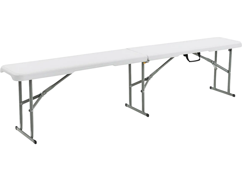 6 Feet Portable Picnic Folding Bench 550 lbs Limited with Carrying Handle