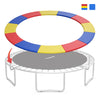 Multicolor 8 feet trampoline spring safety cover with thick EPE foam padding for outdoor use, easy to attach with.