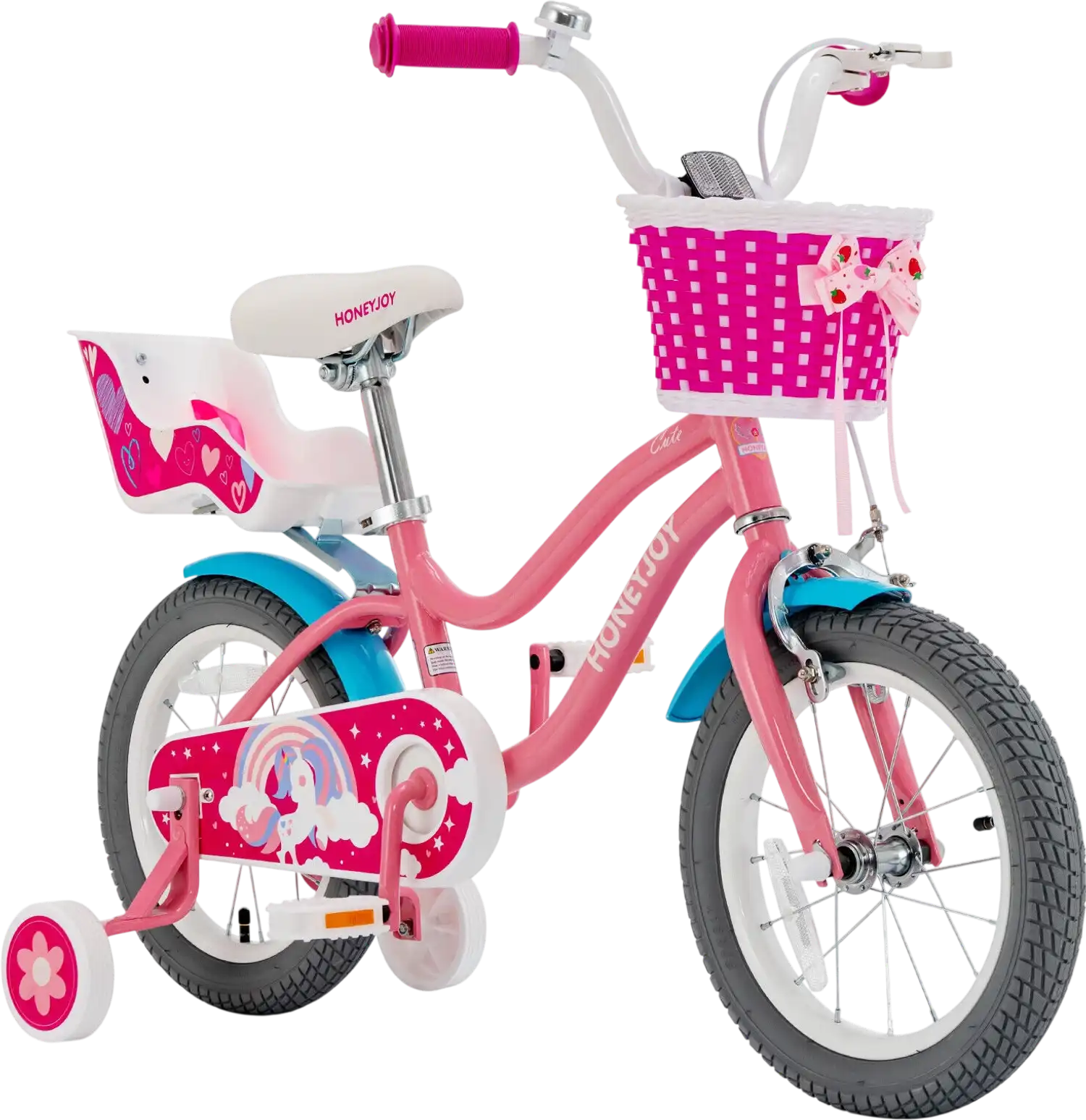 Costway Kids Bicycle Training Wheels Basket Boys Girls Age 3-9 69734852 New
