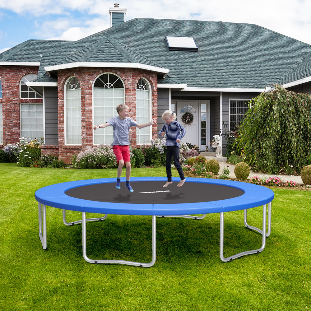 14 Feet Waterproof and Tear-Resistant Universal Trampoline Safety Pad Spring Cover-Blue - Gallery View 1 of 11