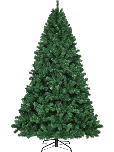 Costway 7.5' Pre-Lit Artificial Spruce Christmas Tree w/ 550 Multicolor Lights 03459182 New