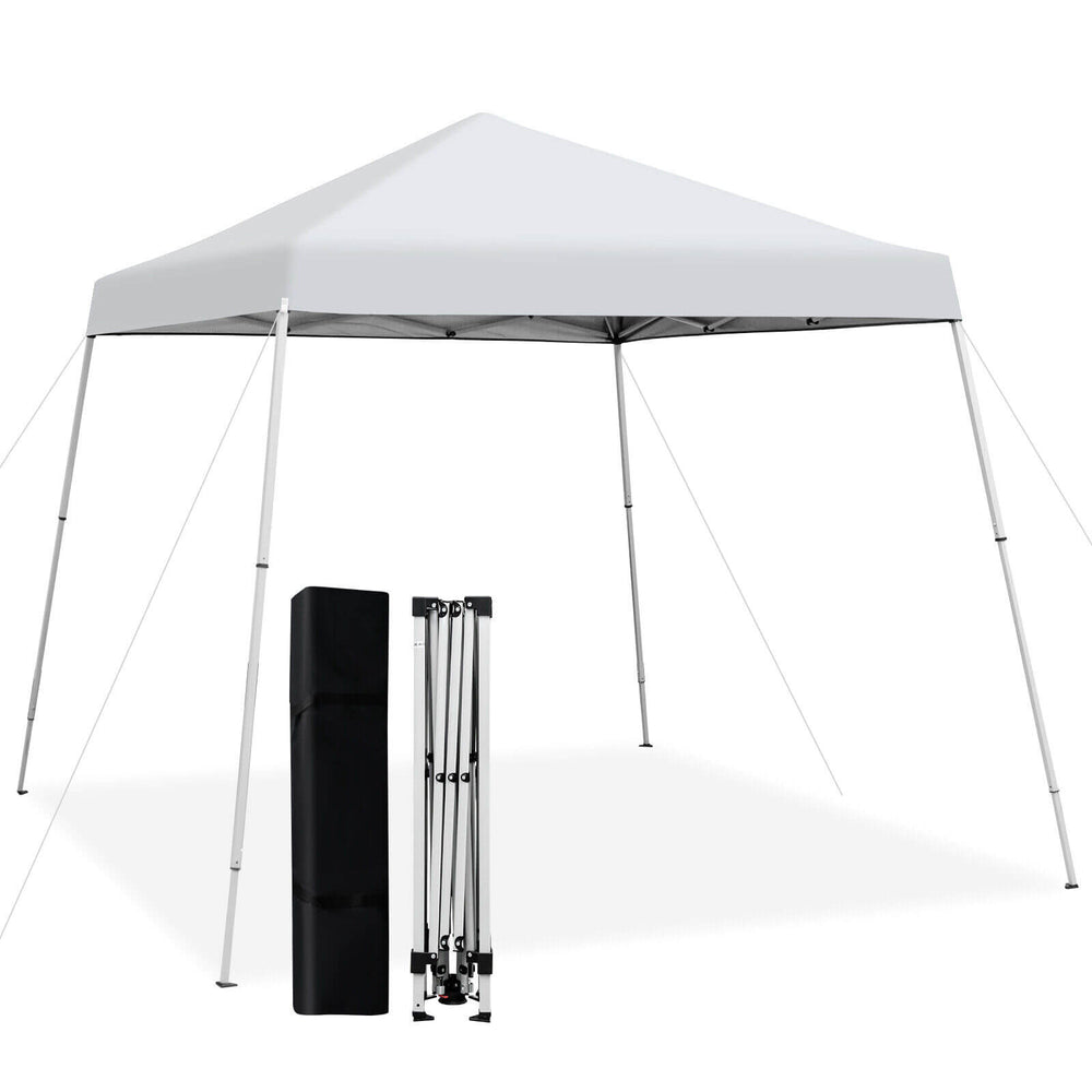 10 x 10 Feet Outdoor Instant Pop-up Canopy with Carrying Bag-White - Gallery View 1 of 10