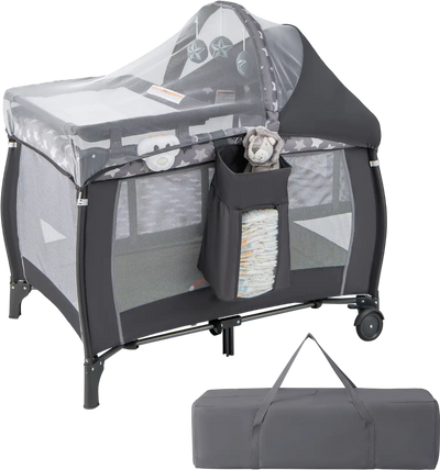Costway 4-in-1 Baby Portable Nursery Center Travel Crib Playpen 73514286 New