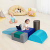 6 Piece Climb Crawl Play Set Indoor Kids Toddler-Light Blue - Gallery View 1 of 12
