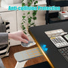 Electric height adjustable standing desk with anti-collision protection, featuring a spacious black tabletop and memory.