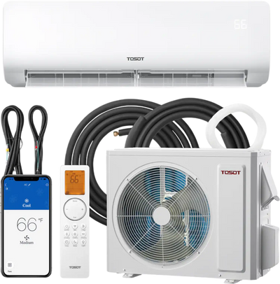 Tosot Mini-Split Air Conditioner with Heat Pump WiFi 12,000 BTU 750 Sq. Ft Cosmo Series New