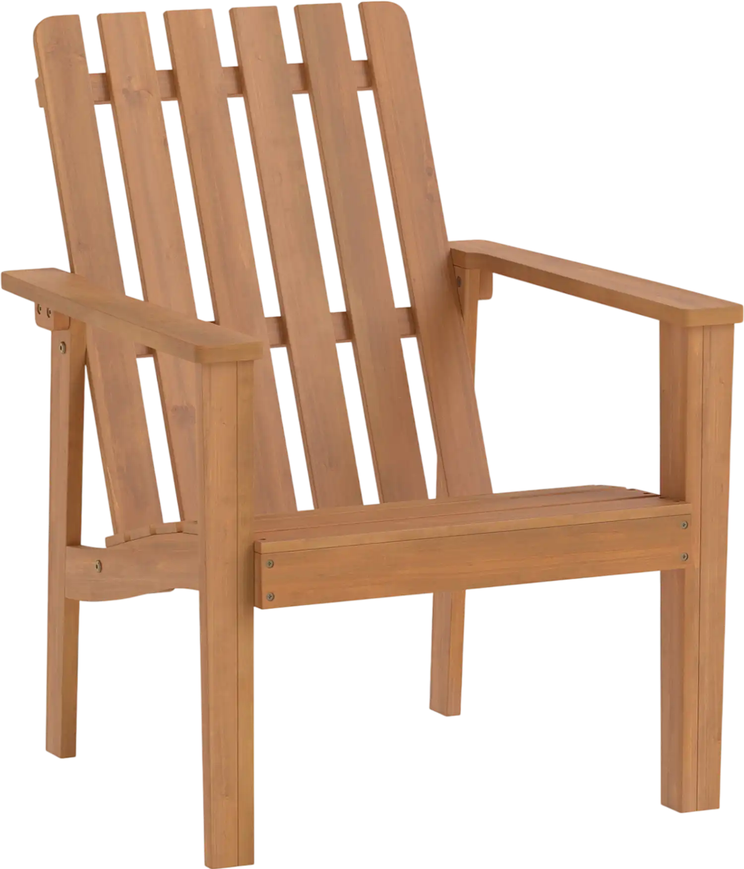 Costway Acacia Wood Outdoor Patio Adirondack Chair with Slatted Backrest Armrests 48232955 New
