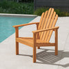1-Pack Stackable Adirondack Chairs with Solid Acacia Wood for Patio - Gallery View 1 of 11