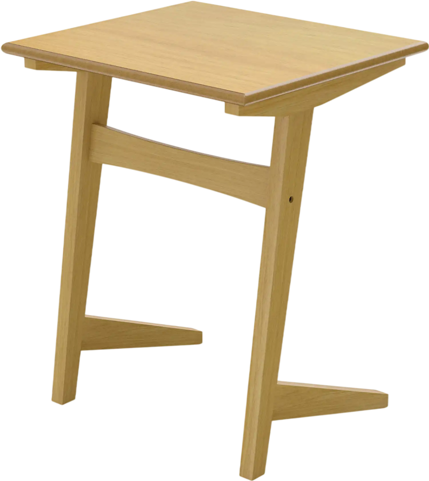 Costway C-Shaped Wood Sofa Side End Table Veneered Top 25322837 New