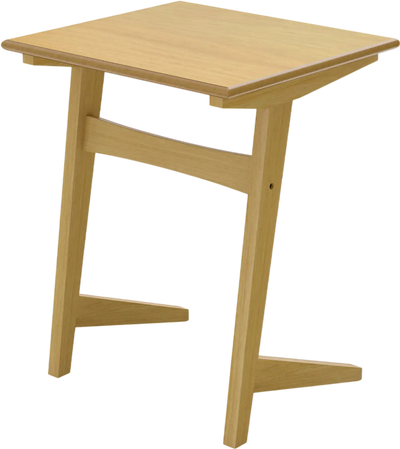 Costway C-Shaped Wood Sofa Side End Table Veneered Top 25322837 New