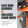 45 in Rotary Tiller,  3 Point Hitch Cat.1,  Chain Drive,  PTO Shaft Included with Shear Bolt,  15-35 HP,  LRT45