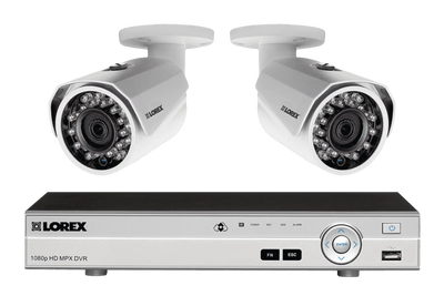 Lorex MPX82W 1080P HD Weatherproof 2 Camera 8 Channel 2 TB MPX DVR Surveillance Security System New
