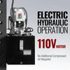 100 Ton H-Frame Electric Hydraulic Shop Press with Hand Winch, 110V Motor, Fully Welded Steel Frame, Safety Guard, HSP100E