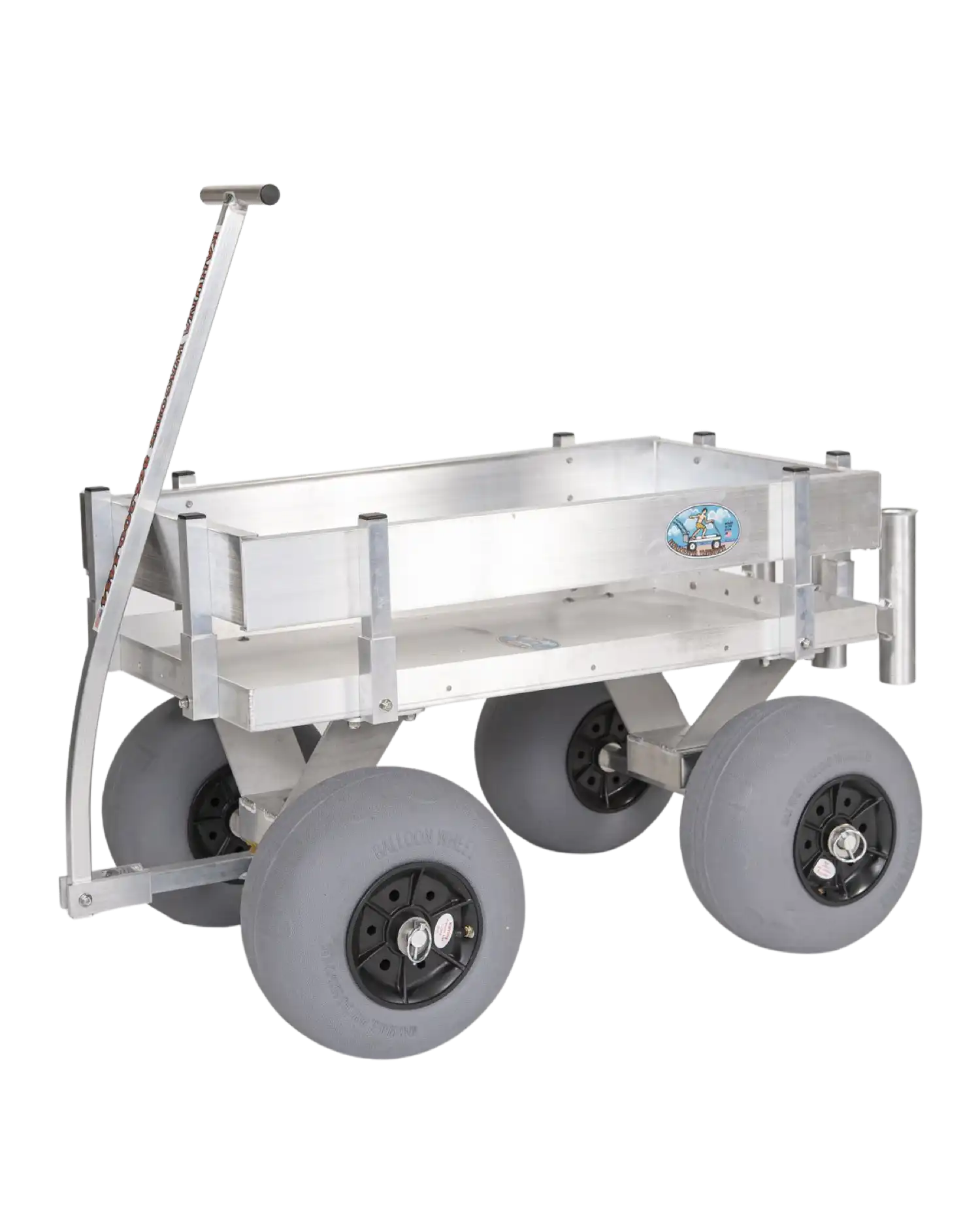 alumacart sidekick beach and fishing wagon with rod holders new Alumacart Kahuna Junior Beach and Fishing Wagon with Rod Holders New