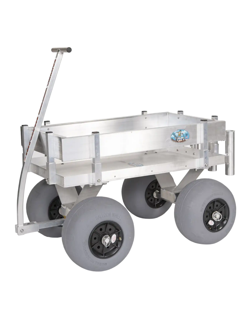 beach tackle box cart Alumacart Kahuna Junior Beach and Fishing Wagon with Rod Holders New – FactoryPure
