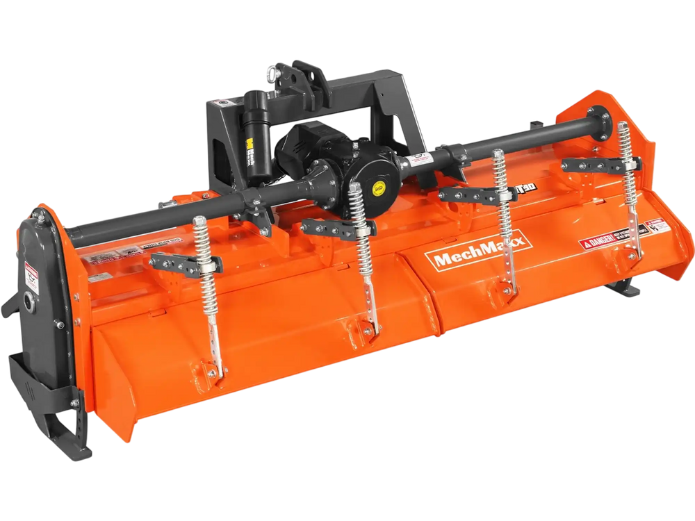 90 in Heavy Duty Rotary Tiller,  3 Point Hitch Cat.2,  Gear Drive,  PTO Shaft Included with Slip Clutch,  50-90 HP,  HRT90