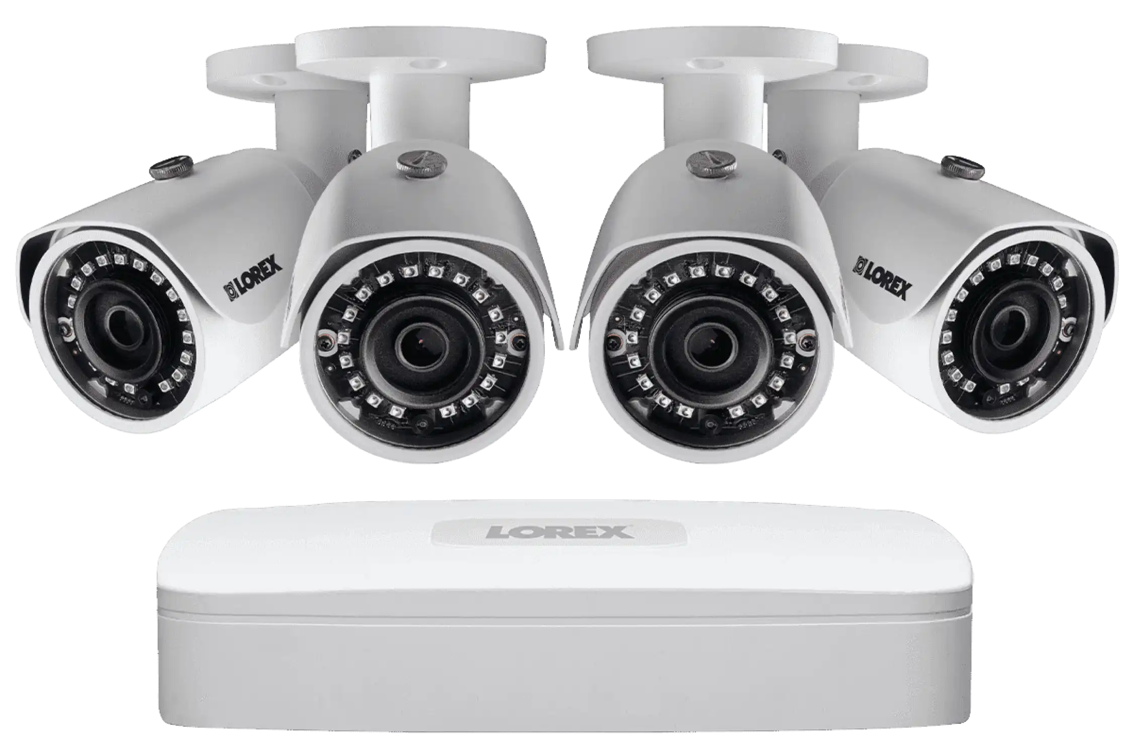 Lorex HDIP44D 4 Camera 4 Channel NVR 4K IP Indoor/Outdoor Surveillance Security System New