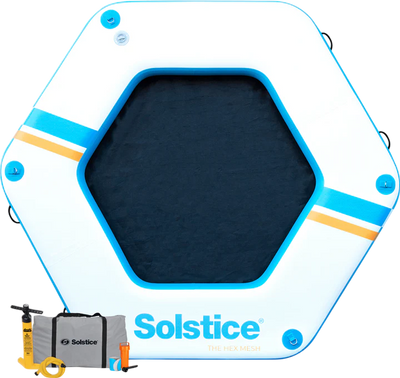 Swimline Solstice 38150 Inflatable Hex Mesh Dock 8'6