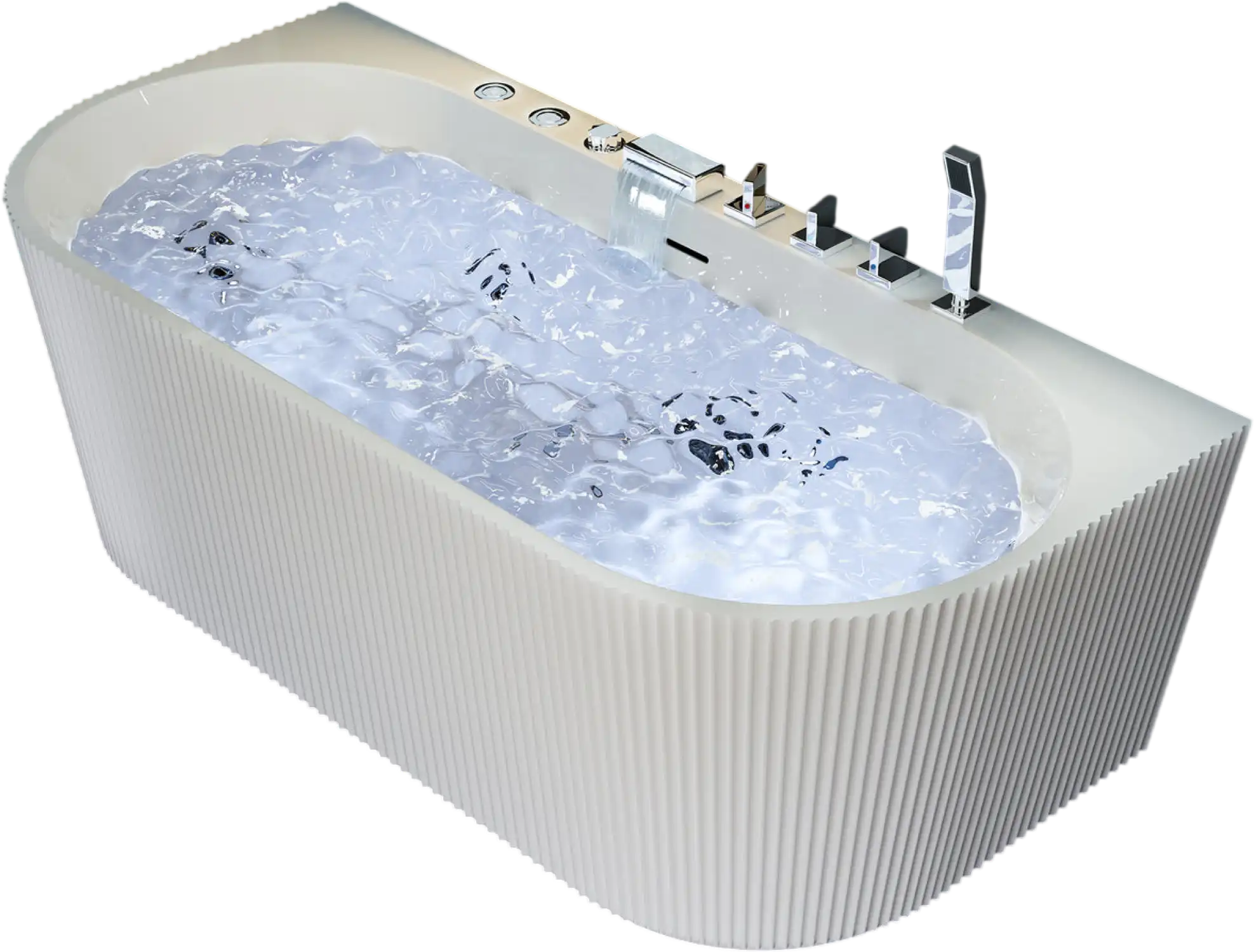 Yulika Freestanding Whirlpool Bathtub 67