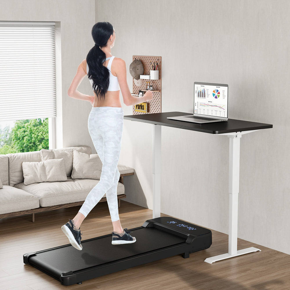 2.5HP Under Desk Treadmill with Remote Control and 3 Countdown Modes-Black - Gallery View 1 of 10