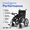 Alton Mobility Lightweight Electric Wheelchair - Artemis - 265lbs Capacity (Black)