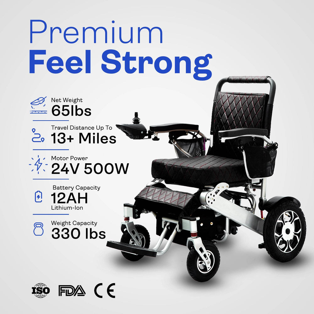 Alton Culver Wolf Electric Wheelchair Manual Folding 13 Mile Range 4 M ...