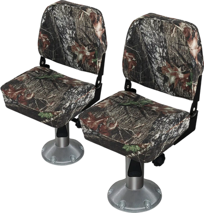 Costway 2-Piece Folding Boat Seat Set Camouflage 89254731 New