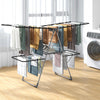 2-tier clothes drying rack with adjustable gullwings, 33 drying rails, perfect for diverse laundry needs and.