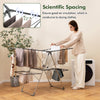 2-tier clothes drying rack with adjustable gullwings and 33 drying rails, ensuring optimal air circulation for.