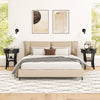 Black 2-tier wood round end table with open drawer, perfect for bedside or living room use, featuring a classic design.
