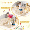 2-in-1 rocking horse and climbing arch for kids, made of natural materials, promoting balance and motor skills in.