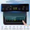 Intuitive control panel with LED display for the 2000 Sq.Ft 32 Pint compressor dehumidifier for easy humidity management.