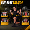 Olympic barbell designed for weight lifting, featuring deep knurling and a 2000 lbs load capacity for full-body workouts.