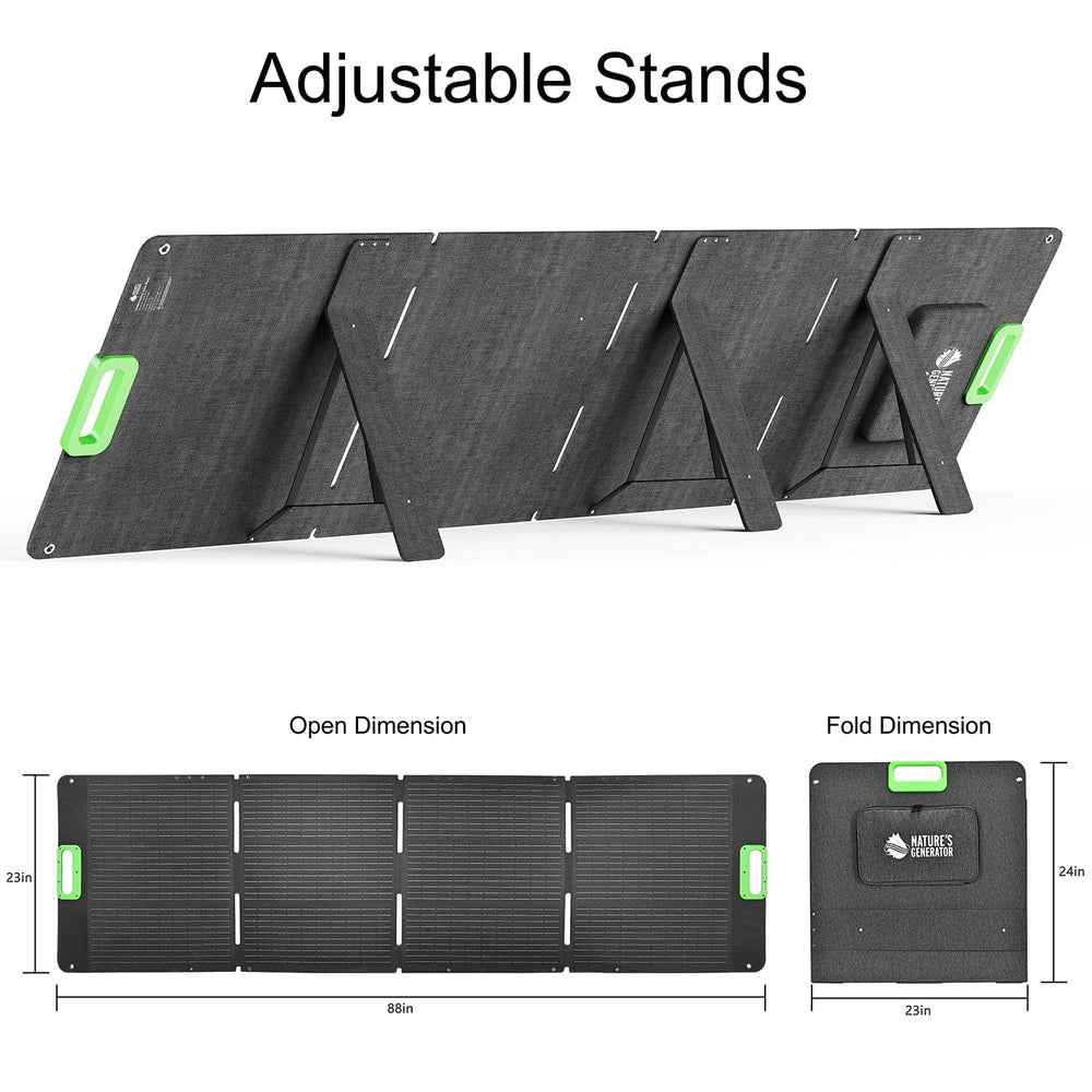 Nature's Generator 200W Folding Solar Panel New