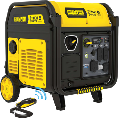 Champion 201407 9000W/11000W Generator Gas Inverter 50 Amp Low THD CO Shield Remote Start New