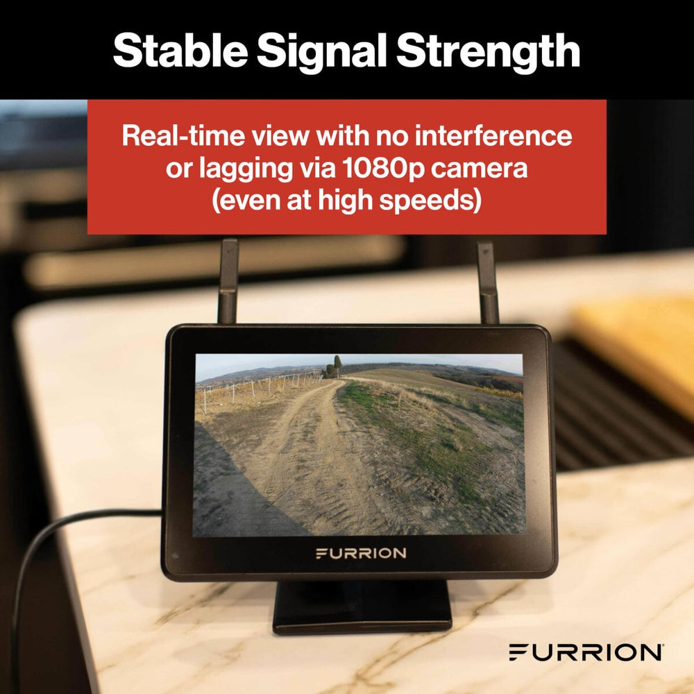 Furrion Vision S+ RV Backup Camera System 5" Monitor Rear Sharkfin Camera New