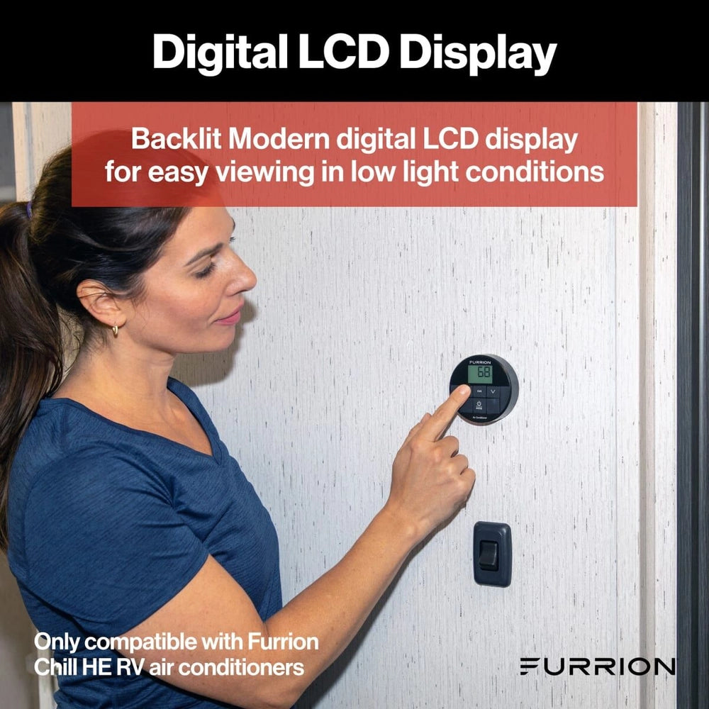 Furrion Chill RV Wall Thermostat Standard Single-Zone Backlit LED New