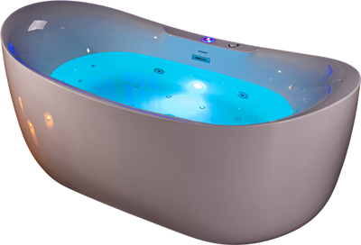 WOODBRIDGE Soaking Combination Tub 72 x 35 in. Whirlpool Air Massage Heated with LED Control Panel New