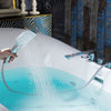 WOODBRIDGE Soaking Combination Tub 72 x 35 in. Whirlpool and Air Massage Heated Chrome Faucet New